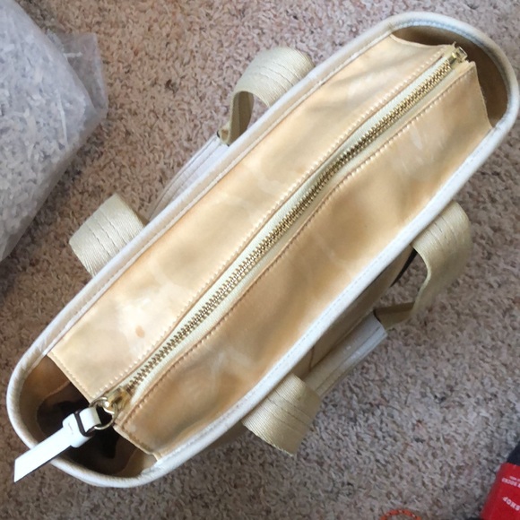 Coach Hampton Shoulder Purse Bag Fall Trend Tan Cream Brown Tag - Picture 6 of 13